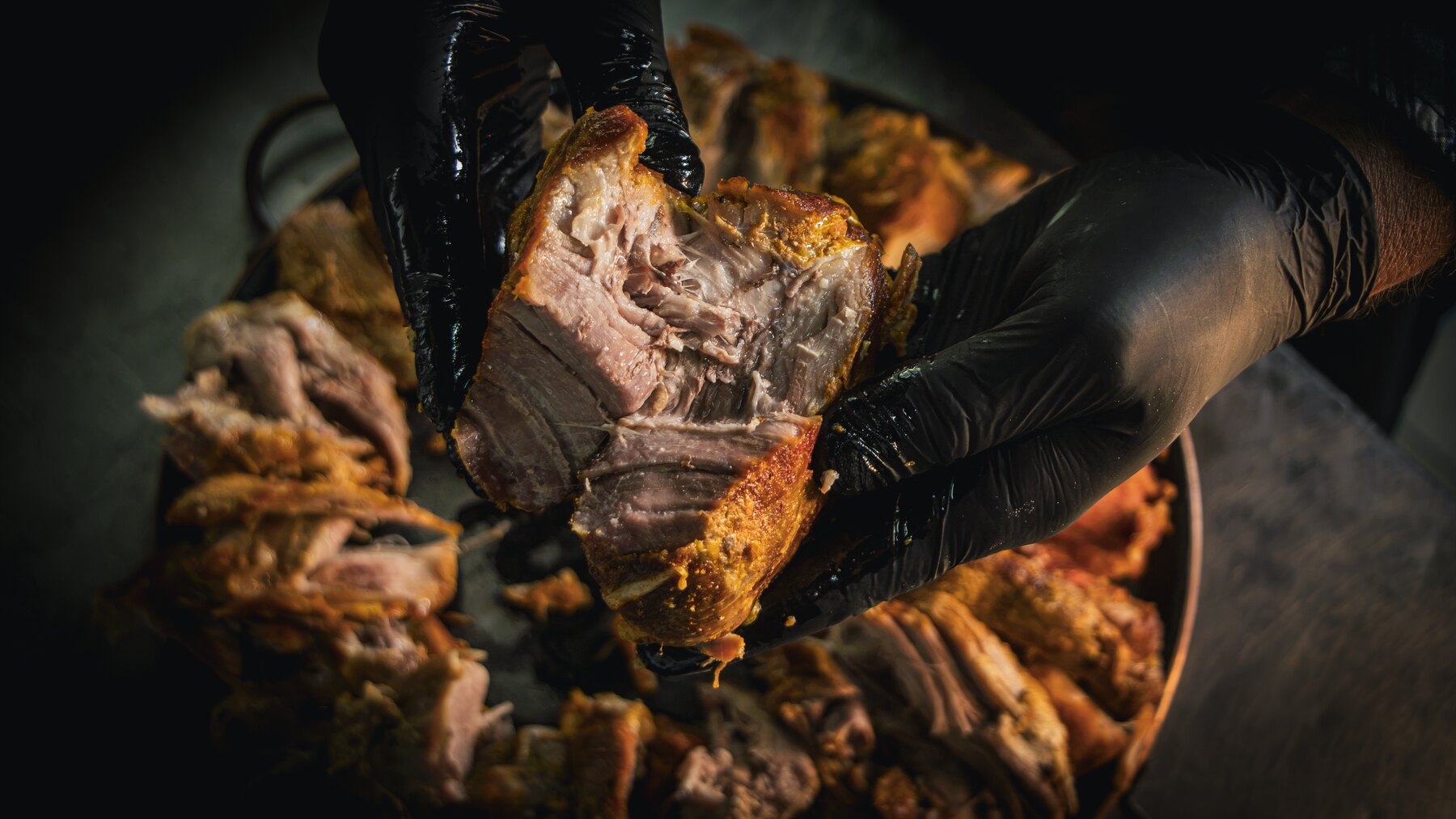 Carne sendo servida no Quero Quero